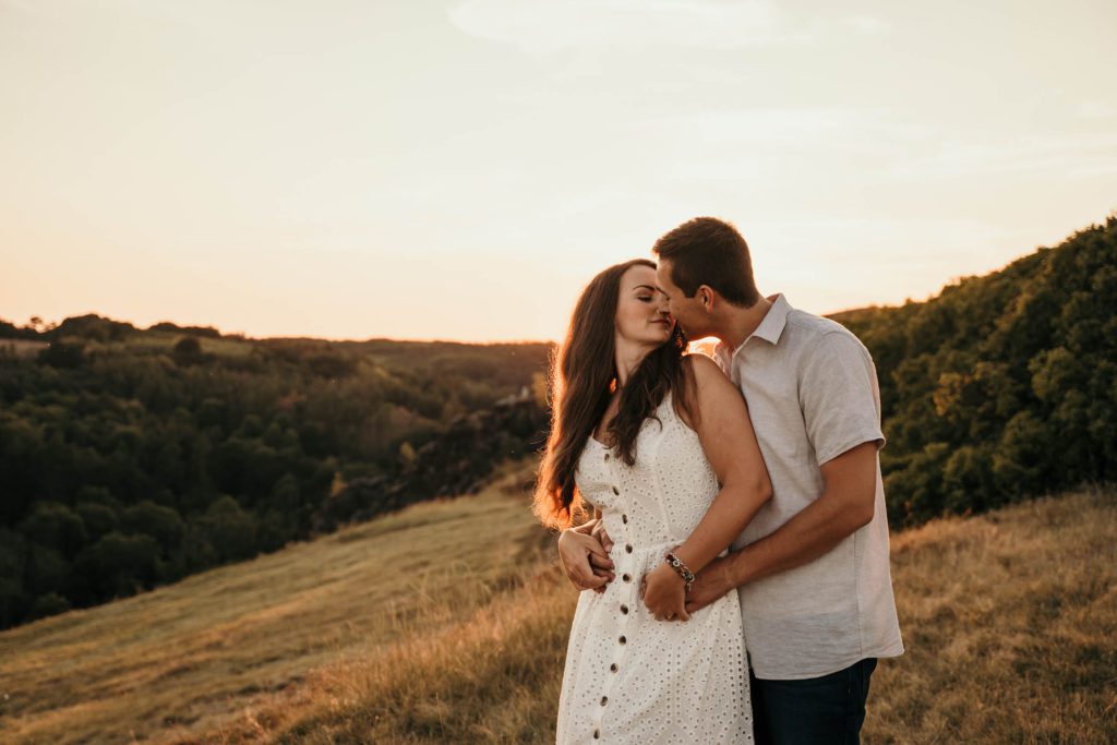 Couple Golden hour photoshoot in Prague