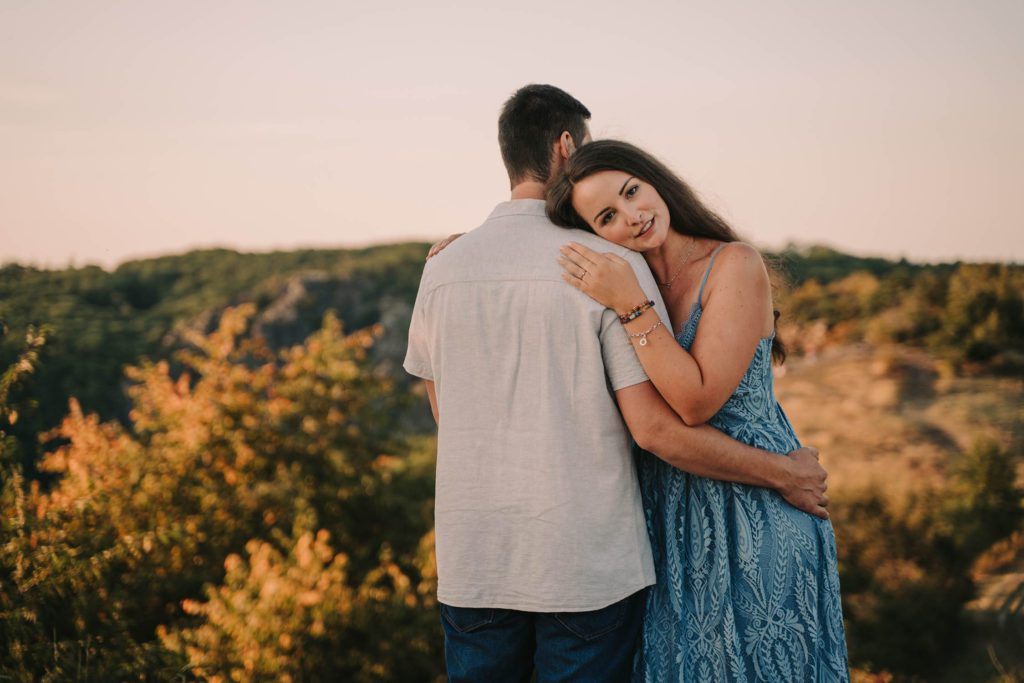 Golden hour couple portrait