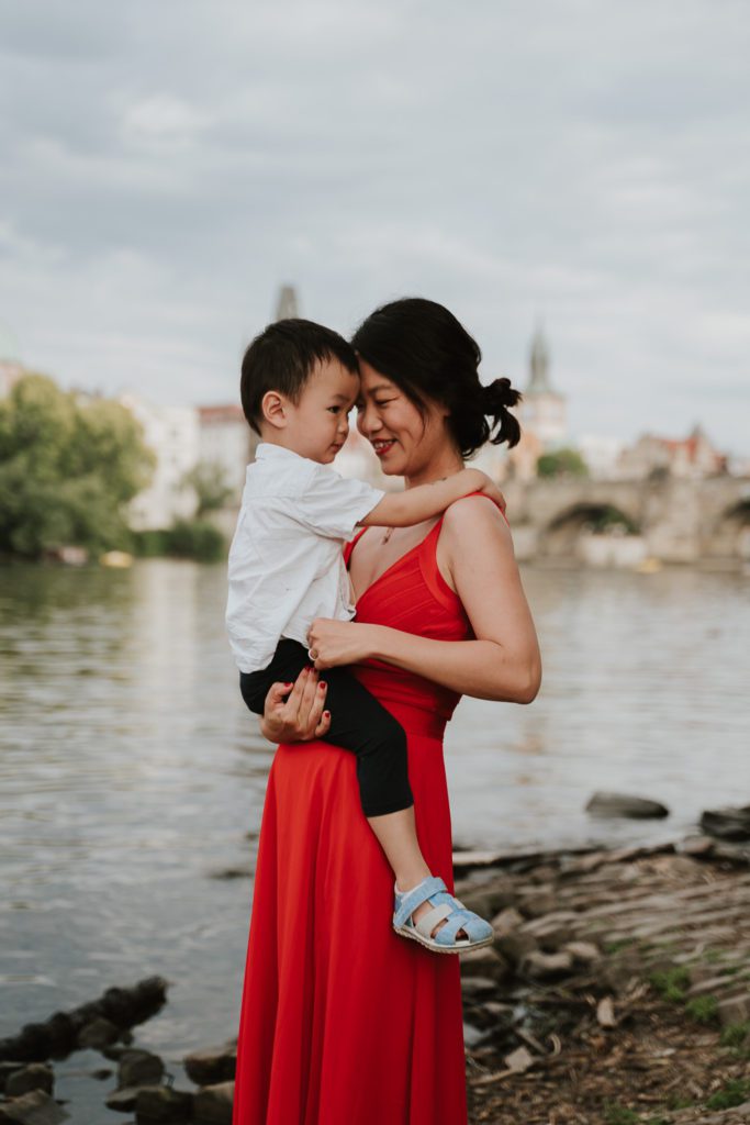 Family Photoshoot in Prague, Prague photographer, Vacation photoshoot, Mum and son photoshoot