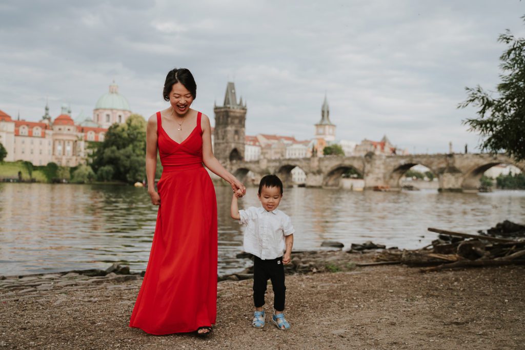 Family Photoshoot in Prague, Prague photographer, Vacation photoshoot, Mum and son photoshoot