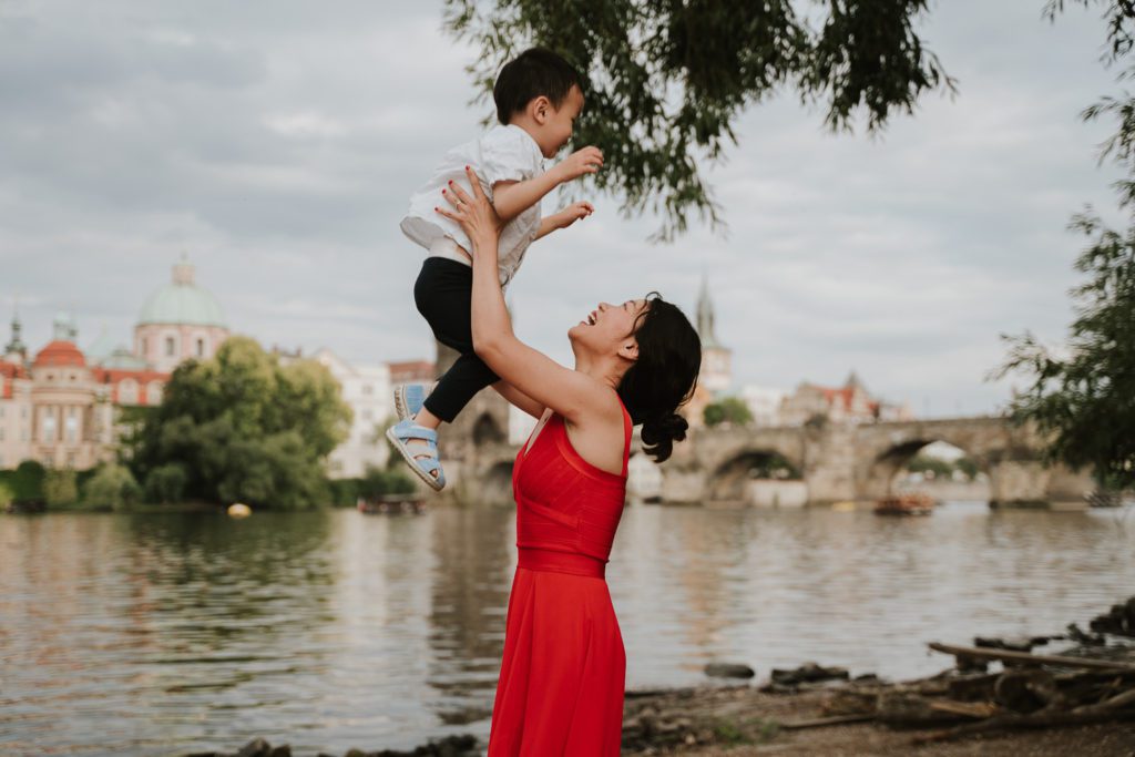 Family Photoshoot in Prague, Prague photographer, Vacation photoshoot, Mum and son photoshoot