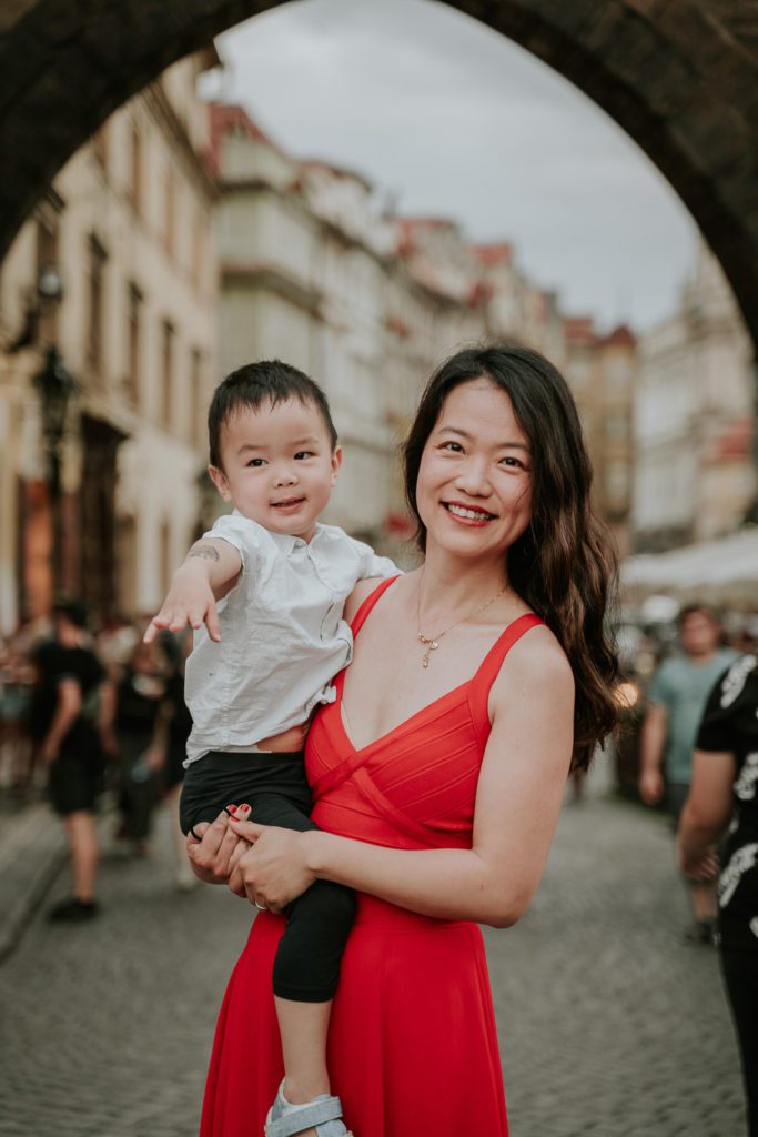Family Photoshoot in Prague, Prague photographer, Vacation photoshoot, Mum and son photoshoot