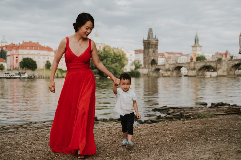 Family Photoshoot in Prague, Prague photographer, Vacation photoshoot, Mum and son photoshoot