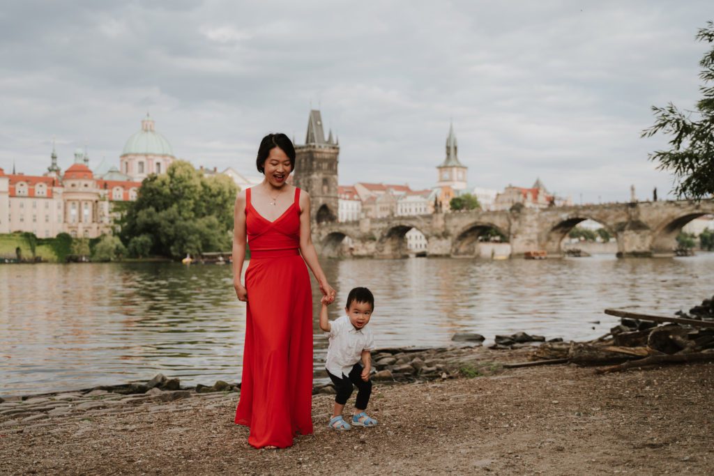 Family Photoshoot in Prague, Prague photographer, Vacation photoshoot, Mum and son photoshoot