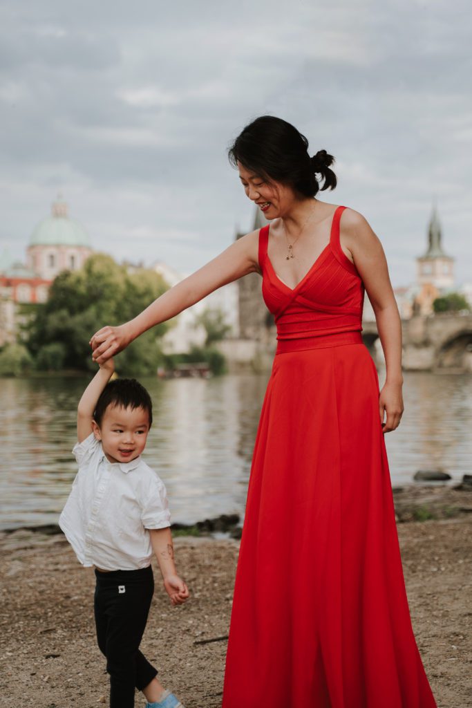 Family Photoshoot in Prague, Prague photographer, Vacation photoshoot, Mum and son photoshoot