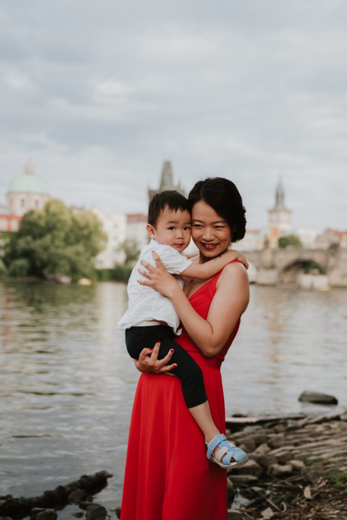Family Photoshoot in Prague, Prague photographer, Vacation photoshoot, Mum and son photoshoot