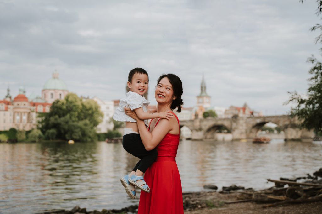 Family Photoshoot in Prague, Prague photographer, Vacation photoshoot, Mum and son photoshoot