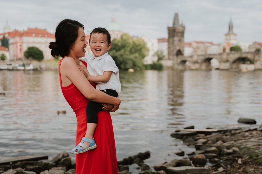 Family Photoshoot in Prague, Prague photographer, Vacation photoshoot, Mum and son photoshoot