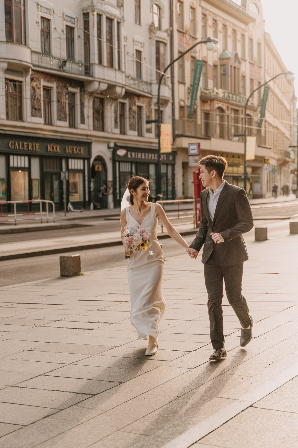 Prewedding photosession in Prague, prague wedding photographer, engagement photographer, couple photoshoot, elopement in Prague, creative wedding portrait