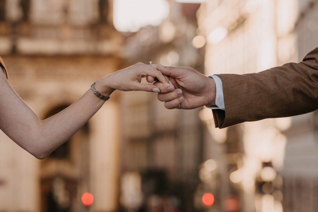 Pre wedding photoshoot in Prague, Prague wedding photographer, surprise proposal engagement, Prague photographer