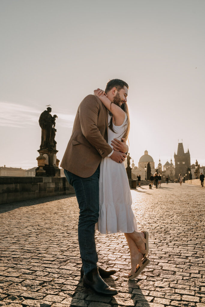Pre wedding photoshoot in Prague, Prague wedding photographer, surprise proposal engagement, Prague photographer
