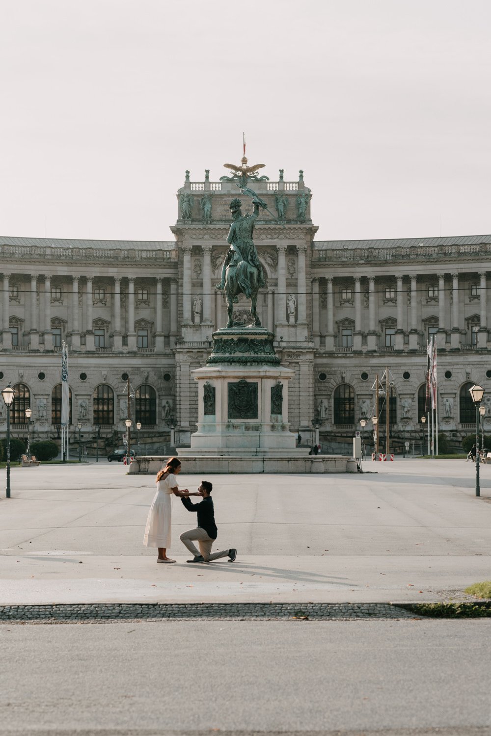 engagement in Vienna, surprise proposal vienna, vienna engagement photographer