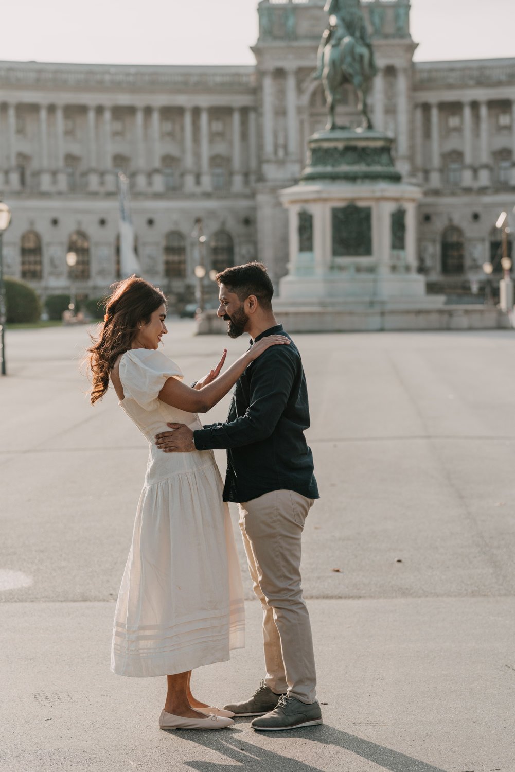 engagement in Vienna, surprise proposal vienna, vienna engagement photographer