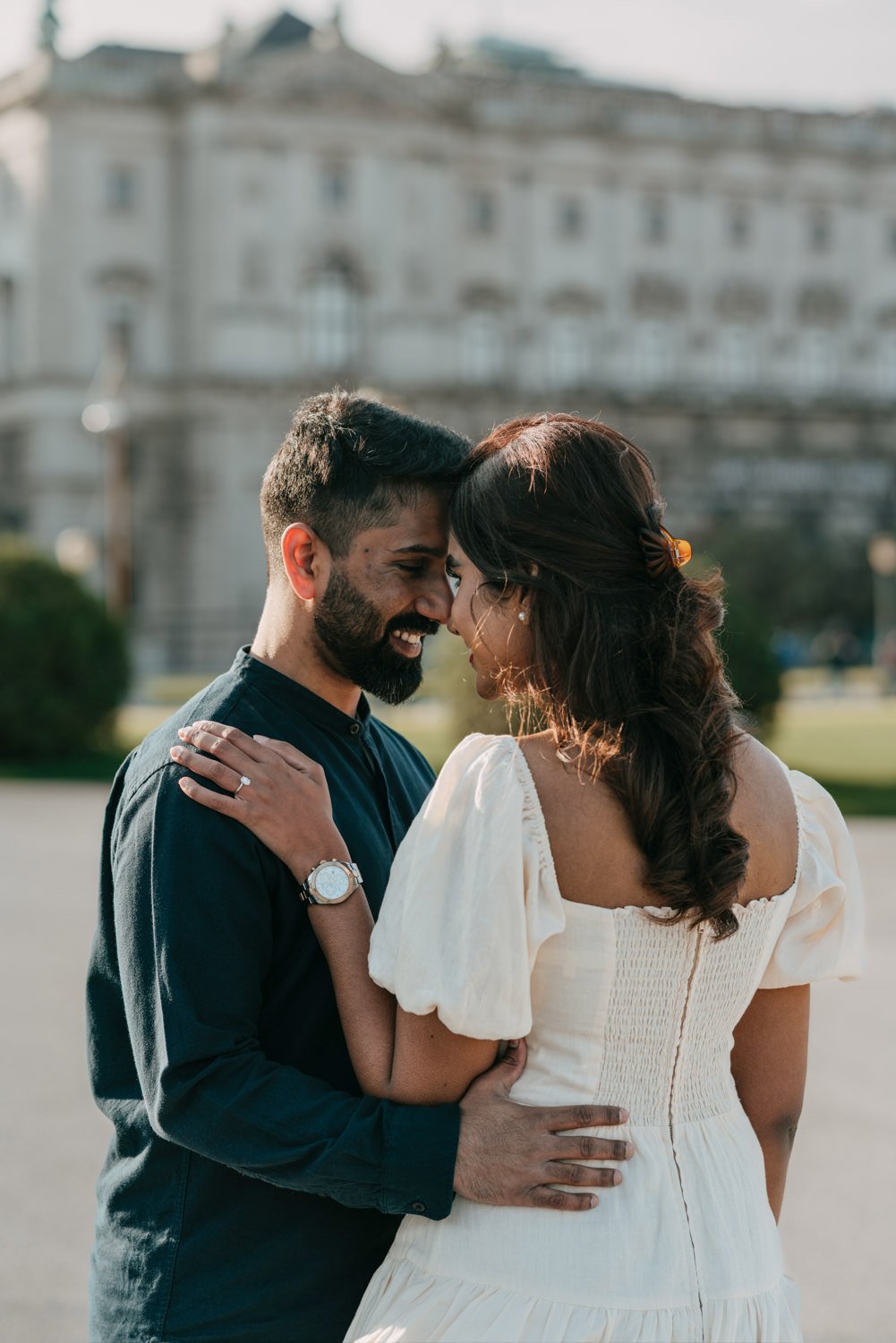 engagement in Vienna, surprise proposal vienna, vienna engagement photographer