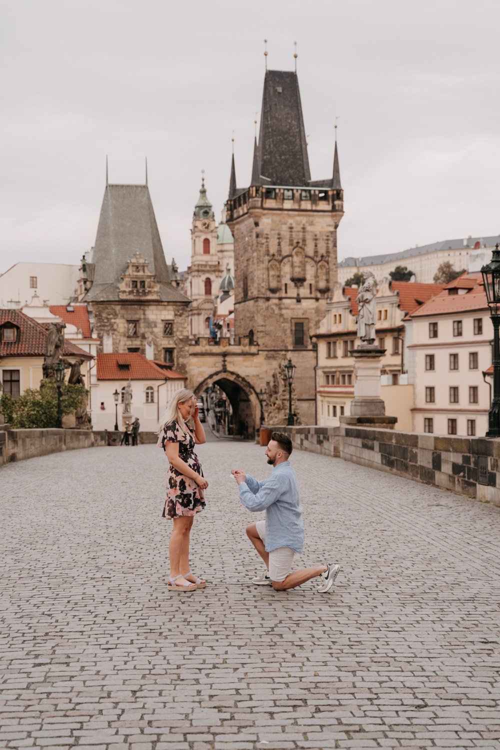Best Places to Propose in Prague, surprise proposal in prague, engagement photoshoot prague