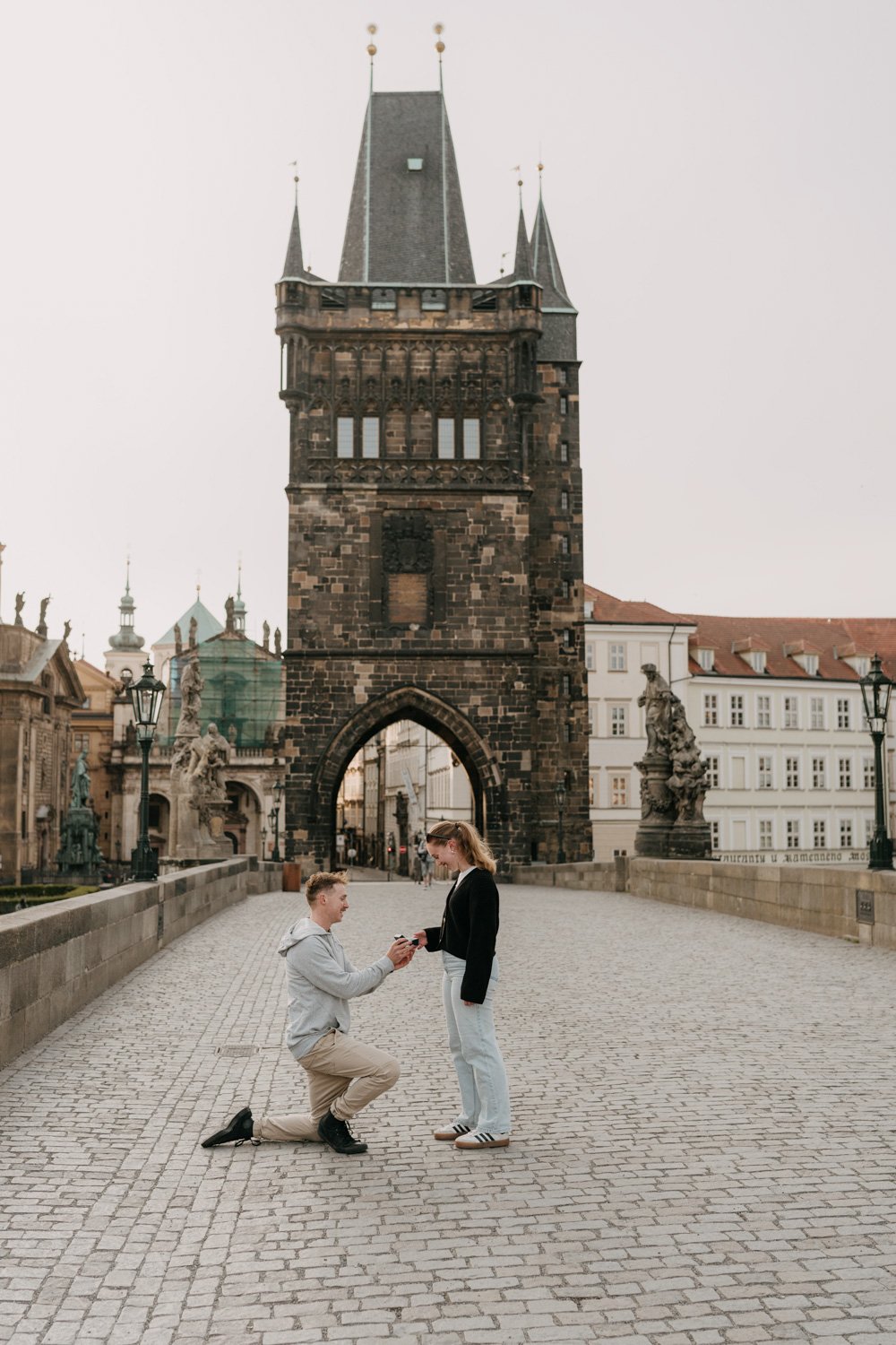 Best Places to Propose in Prague, surprise proposal in prague, engagement photoshoot prague