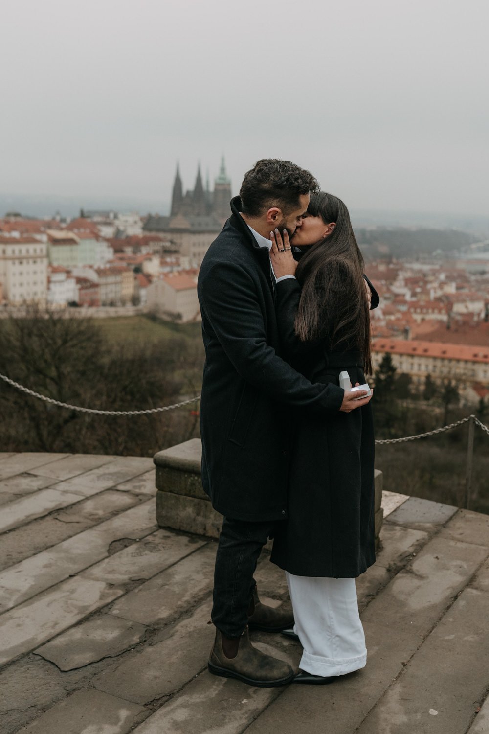 Surprise proposal in Prague, engagement photographer in prague, surprise proposal photoshoot prague