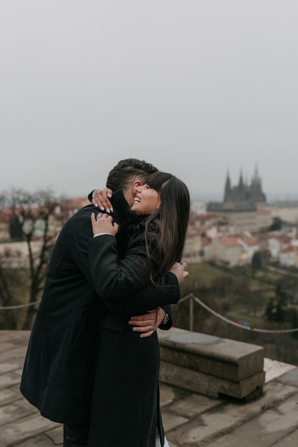 Surprise proposal in Prague, engagement photographer in prague, surprise proposal photoshoot prague