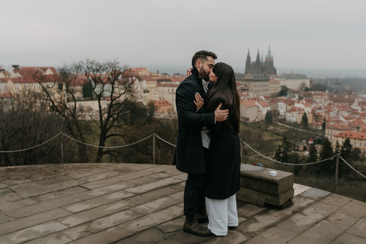 Surprise proposal in Prague, engagement photographer in prague, surprise proposal photoshoot prague