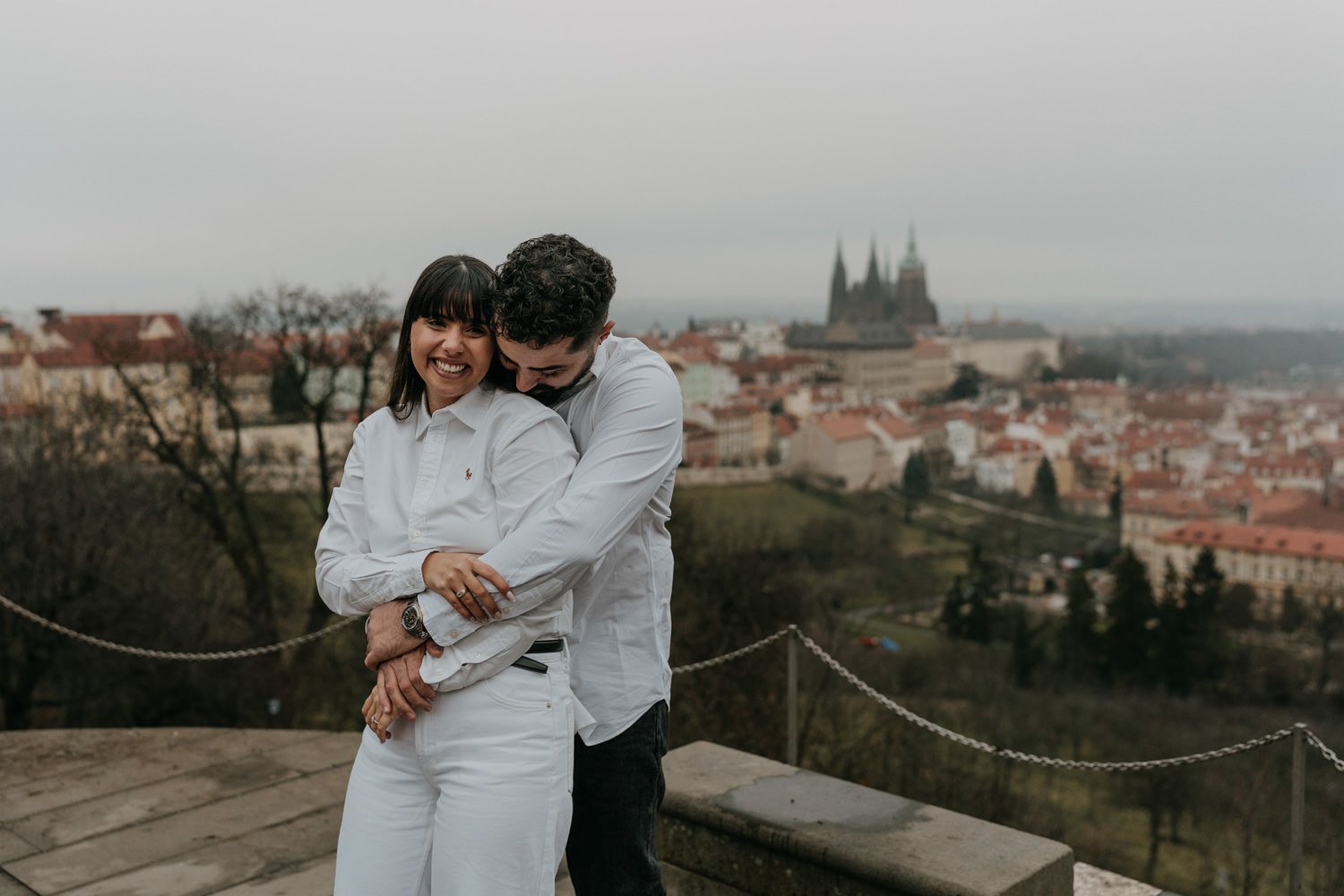 Surprise proposal in Prague, engagement photographer in prague, surprise proposal photoshoot prague