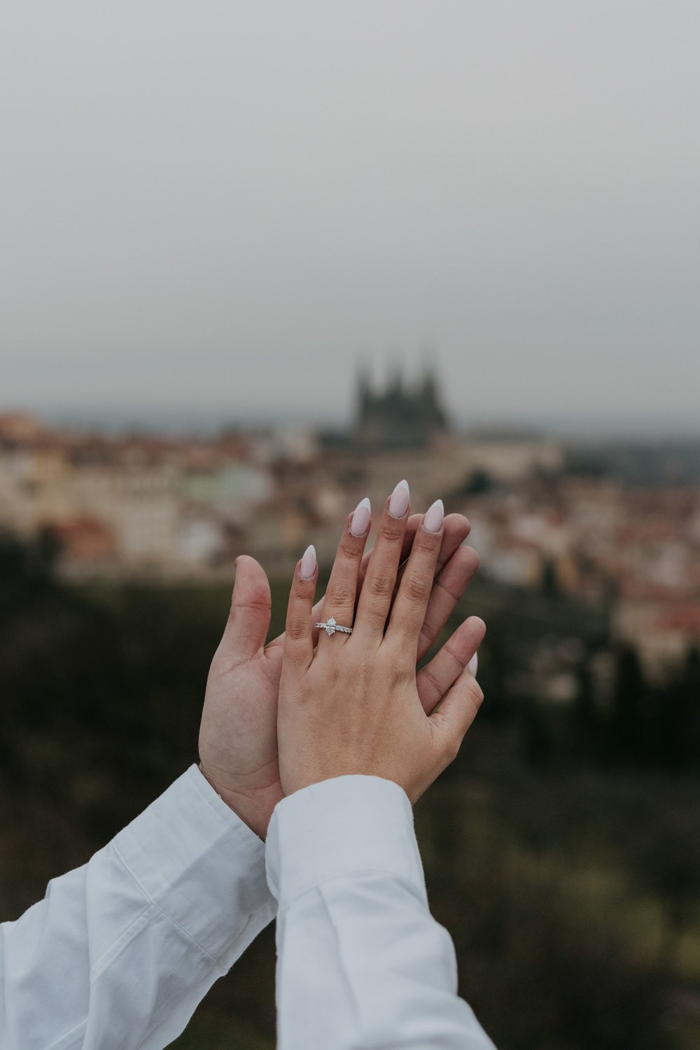 Surprise proposal in Prague, engagement photographer in prague, surprise proposal photoshoot prague