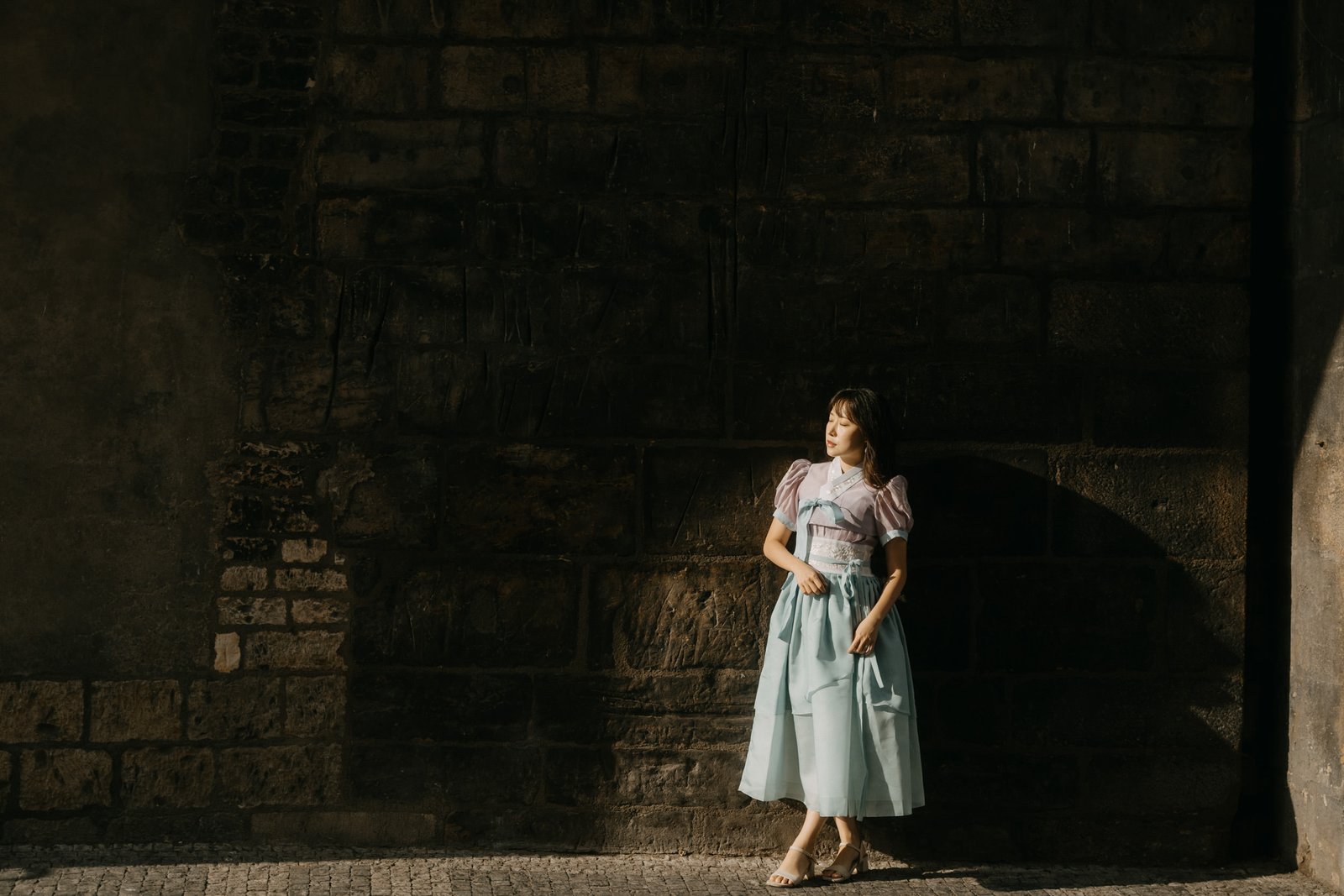 Vacation portrait photoshoot in Prague