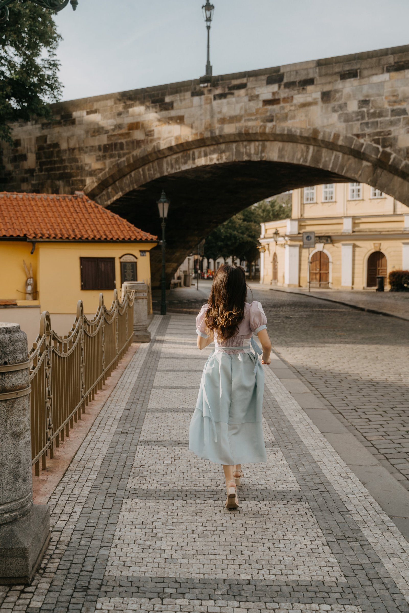 Vacation portrait photoshoot in Prague